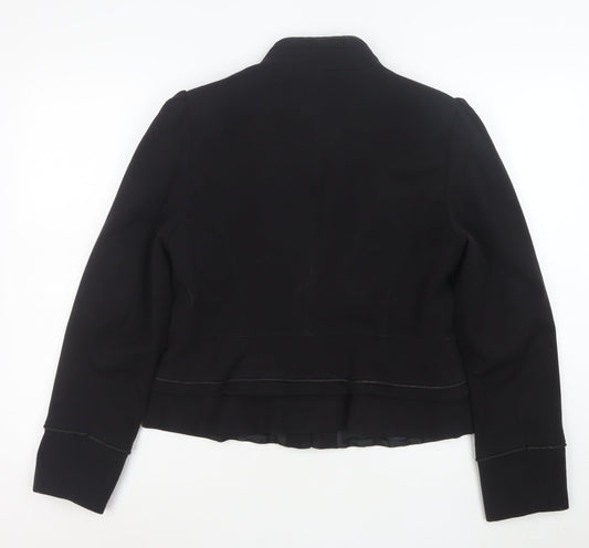 F&F Women Black Size 16 Double-Breasted Blazer Jacket