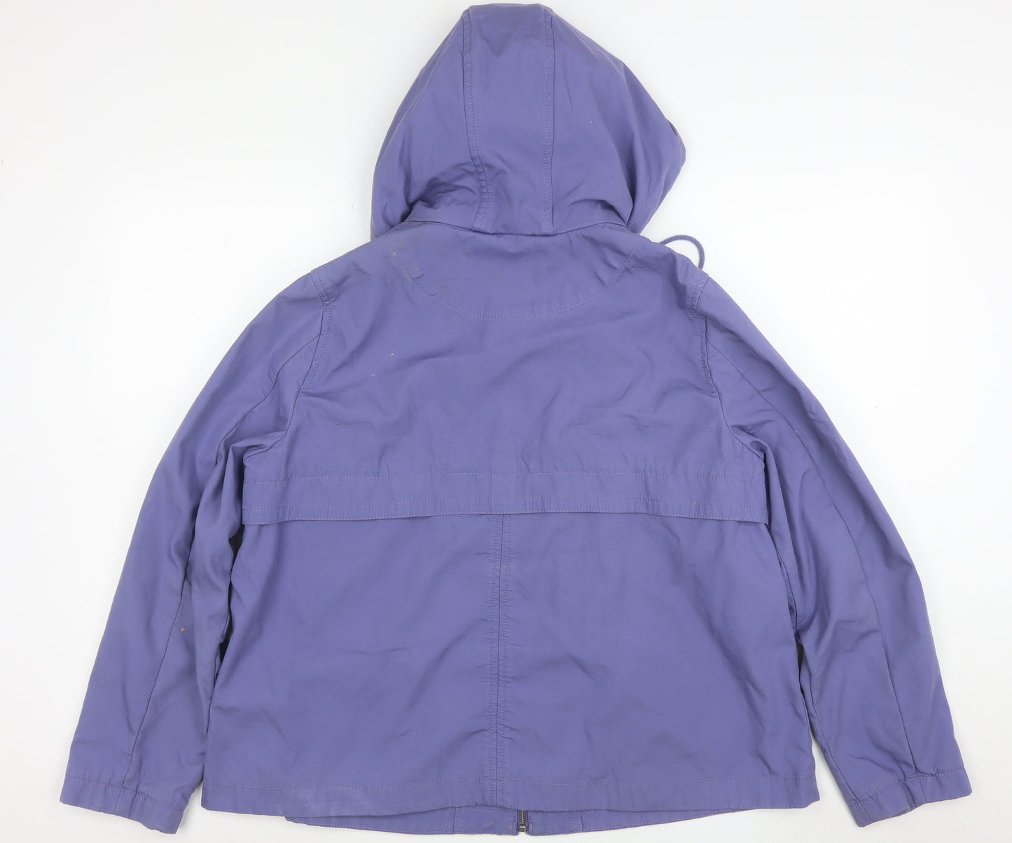 Marks and Spencer Per Una Women Purple Hooded Anorak Jacket Size 16