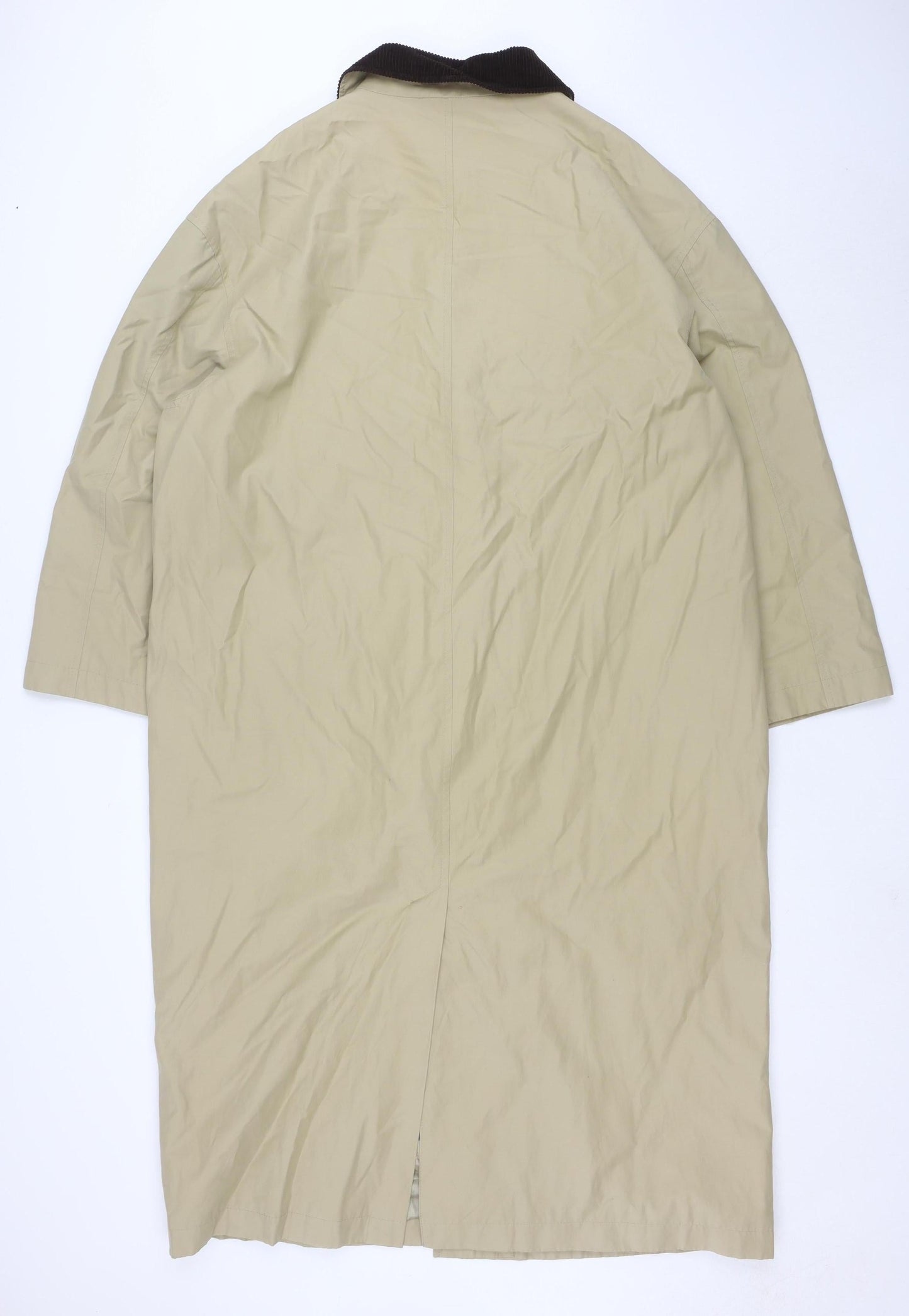 ASOS DESIGN Womens Beige Long Rain Coat UK 10 Classic Style
