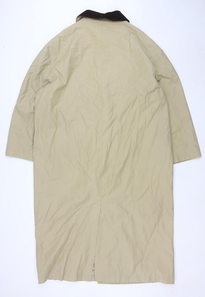 ASOS DESIGN Womens Beige Long Rain Coat UK 10 Classic Style