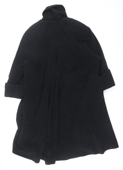 Précis Women’s Black Wool Blend Mid-Length Belted Coat M