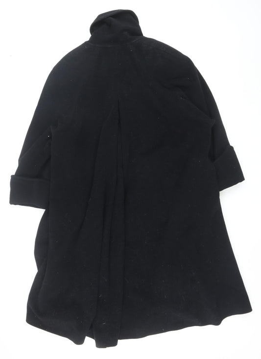 Précis Women’s Black Wool Blend Mid-Length Belted Coat M