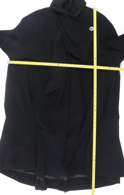 Précis Women’s Black Wool Blend Mid-Length Belted Coat M