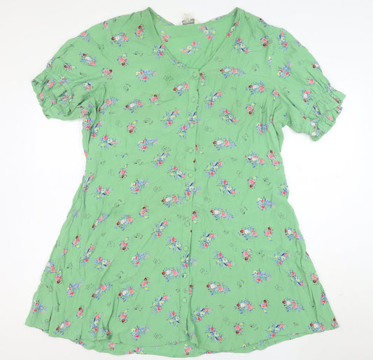 Marks and Spencer Women’s Green Floral A-Line Dress Size 20