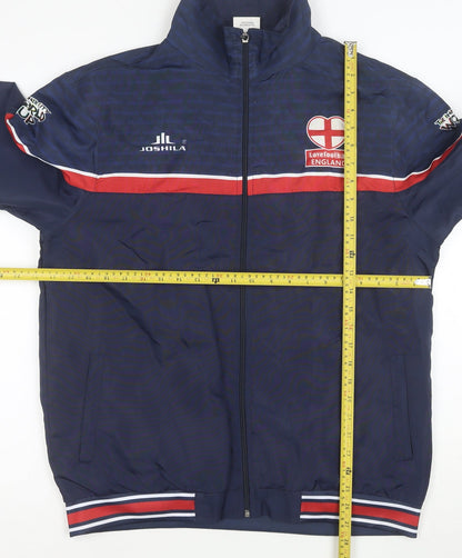 Joshila Men's Blue Football England Full Zip Jacket L