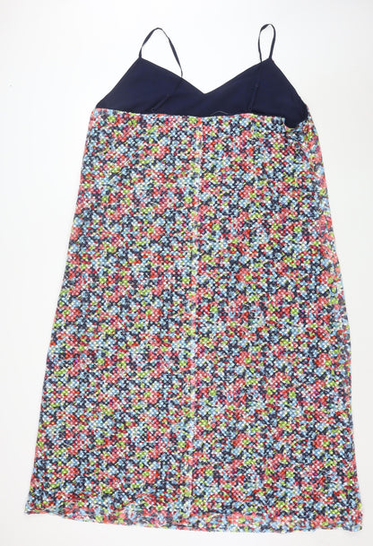 Marks and Spencer Women’s Multicoloured Floral Sequin Slip Dress Size 24