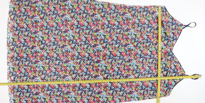 Marks and Spencer Women’s Multicoloured Floral Sequin Slip Dress Size 24