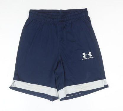 Under Armour Men Blue Athletic HeatGear Shorts Size S