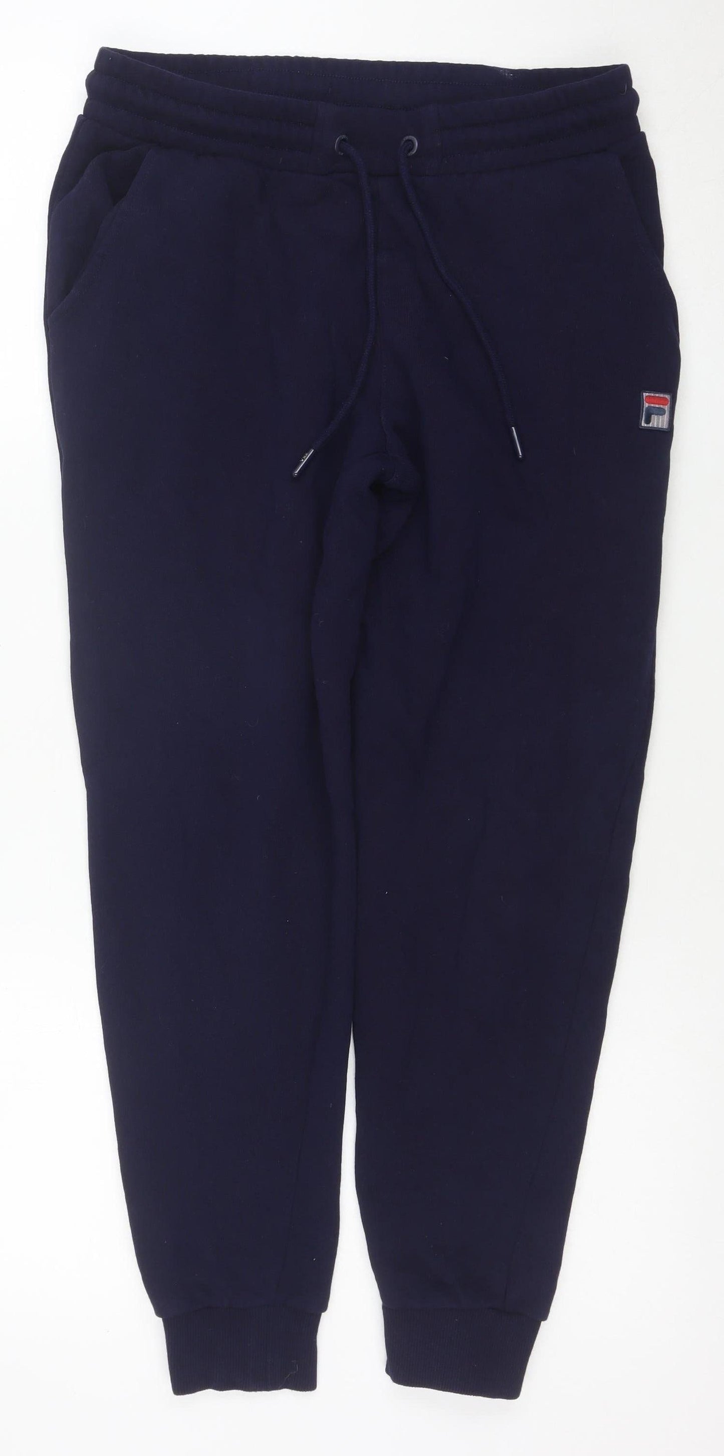 FILA Womens Blue Jogger Sweatpants S Regular Fit Cotton Blend