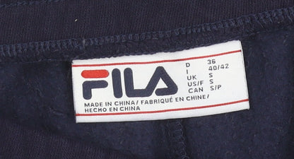 FILA Womens Blue Jogger Sweatpants S Regular Fit Cotton Blend