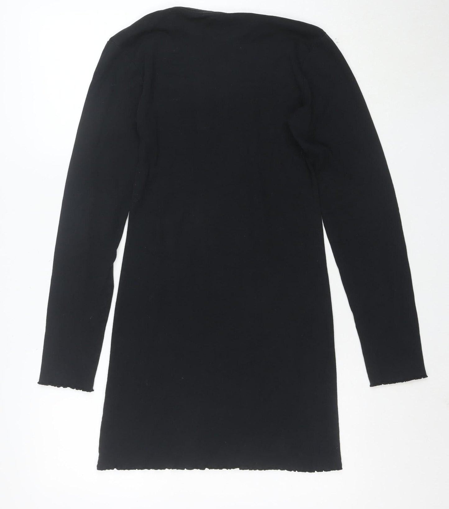 Urban Outfitters Women's Black Dragon Long Sleeve T-Shirt Dress M