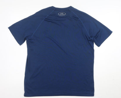 Under Armour Men's Blue HeatGear Loose Fit Short Sleeve T-Shirt M