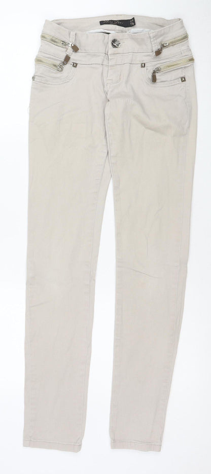 Ace Star Women’s Beige Skinny Jegging Trousers Size S 26W 36L