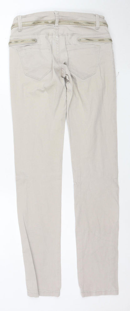 Ace Star Women’s Beige Skinny Jegging Trousers Size S 26W 36L