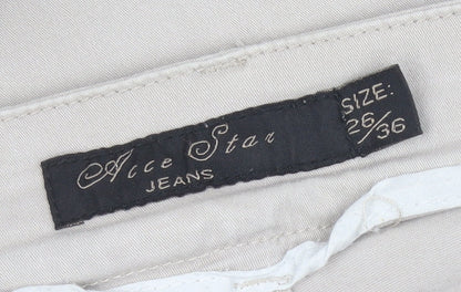 Ace Star Women’s Beige Skinny Jegging Trousers Size S 26W 36L