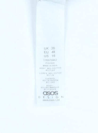 ASOS Women’s Multicoloured Cotton Short Slip Dress UK 20