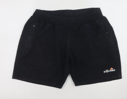 Ellesse Men's Black Fleece Sweat Shorts Size L Regular Fit Activewear