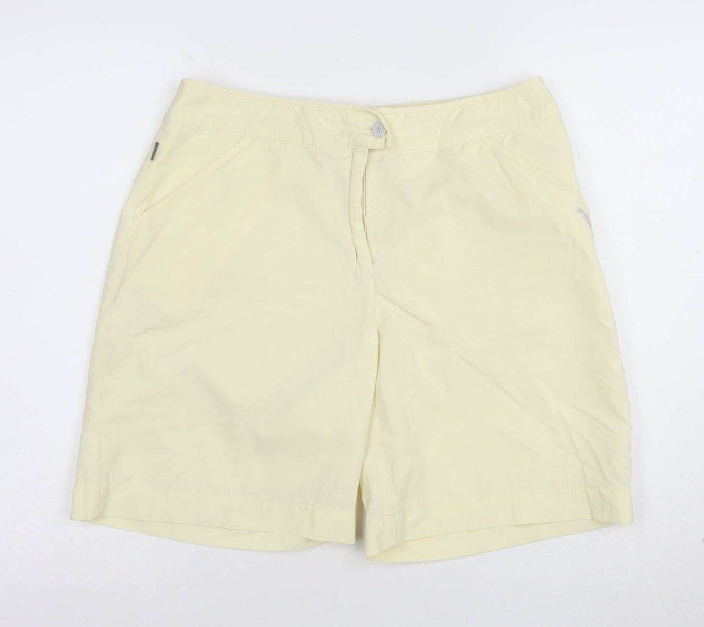 PING Collection Womens Beige Size 14 Chino Golf Shorts