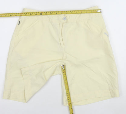 PING Collection Womens Beige Size 14 Chino Golf Shorts