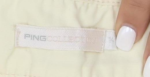 PING Collection Womens Beige Size 14 Chino Golf Shorts