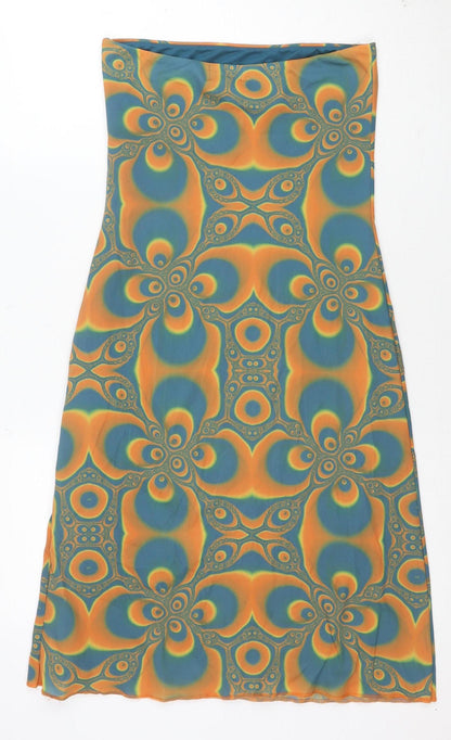 Pull & Bear Women’s Multicoloured Geometric Bodycon Dress M