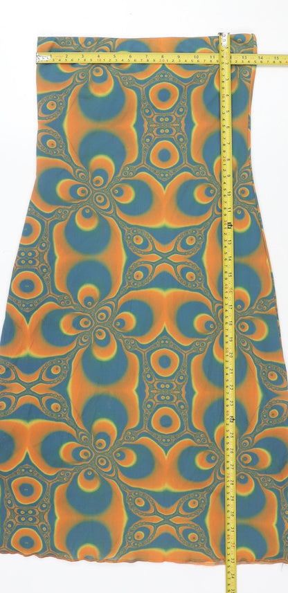 Pull & Bear Women’s Multicoloured Geometric Bodycon Dress M