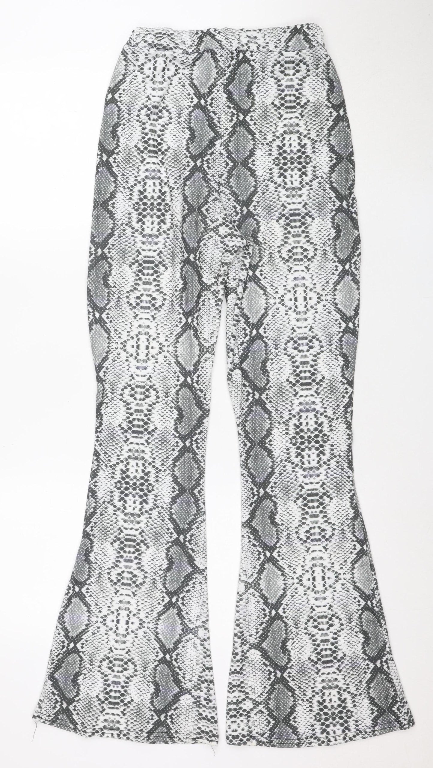 Pink Vanilla Women Grey Snake Print Stretch Leggings Size S