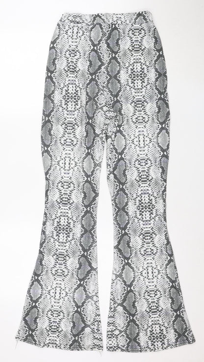 Pink Vanilla Women Grey Snake Print Stretch Leggings Size S