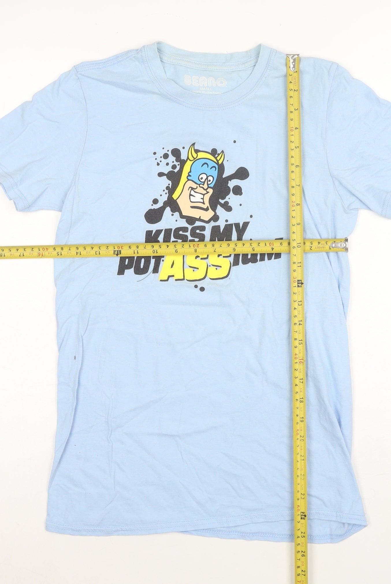 Beano Mens Blue Small Graphic Funny Cartoon T-Shirt