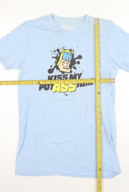 Beano Mens Blue Small Graphic Funny Cartoon T-Shirt