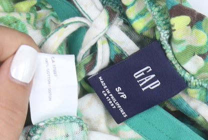 GAP Women's Green Halter Camisole Tank Top Size S 100% Cotton
