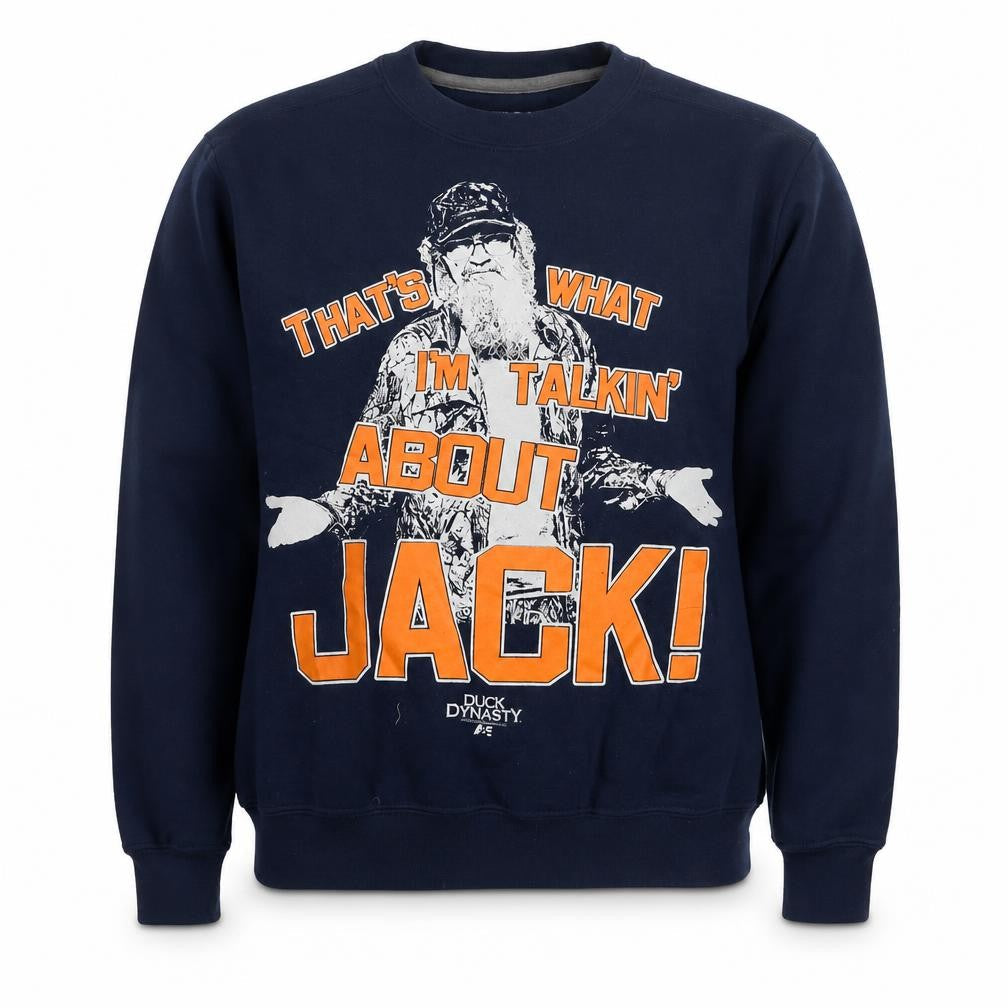 Gildan Men's Blue Duck Dynasty Graphic Pullover Sweatshirt Small