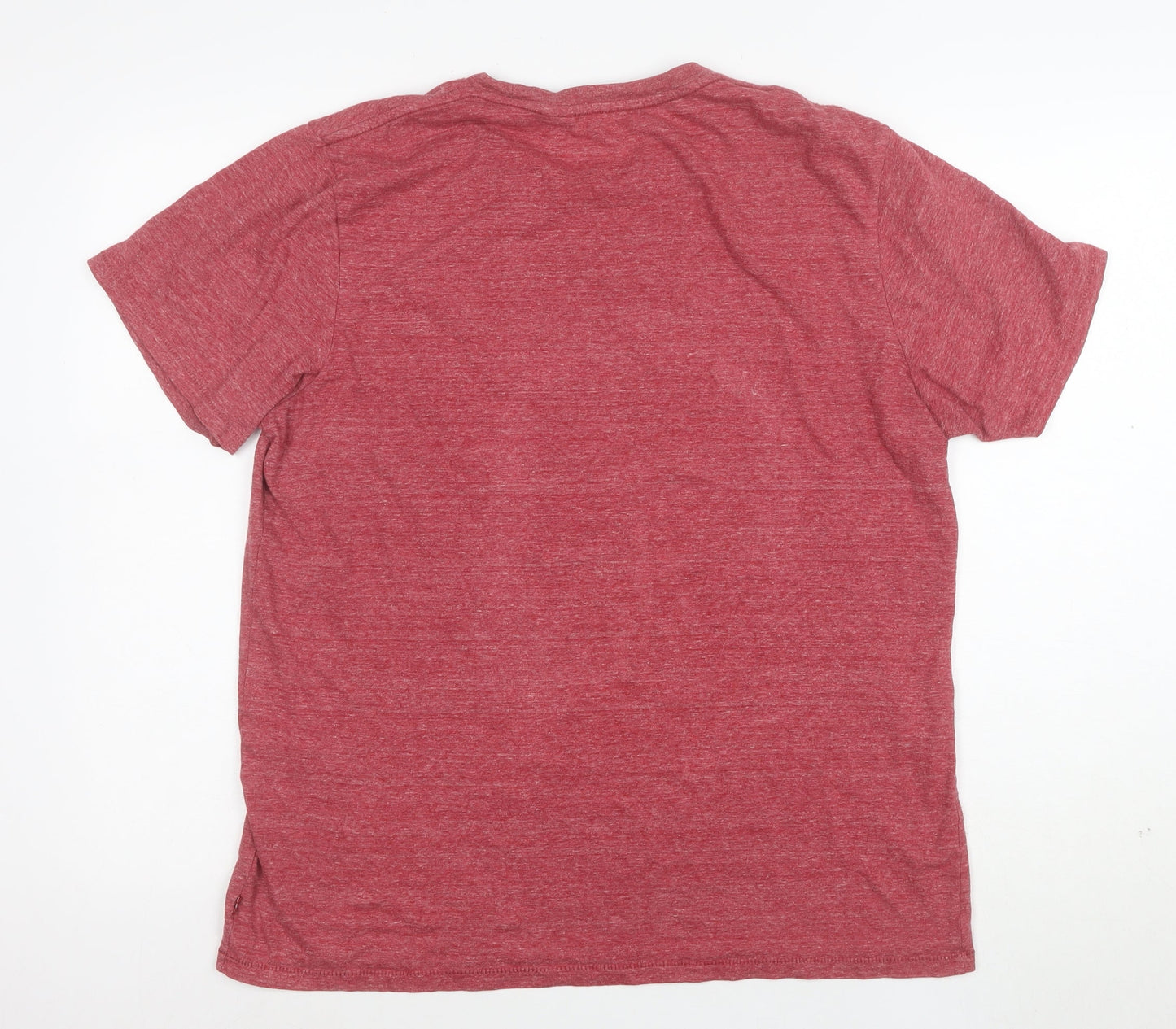 Levi's Women's Red Logo T-Shirt Size L Short Sleeve Cotton Blend