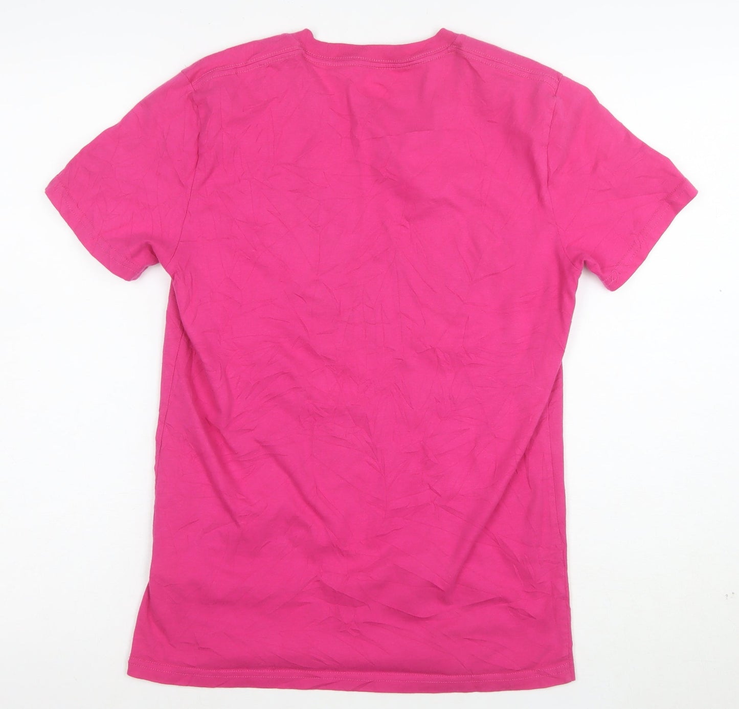 Hollister Men’s Pink Pride Rainbow Crew Neck Cotton T-Shirt XS