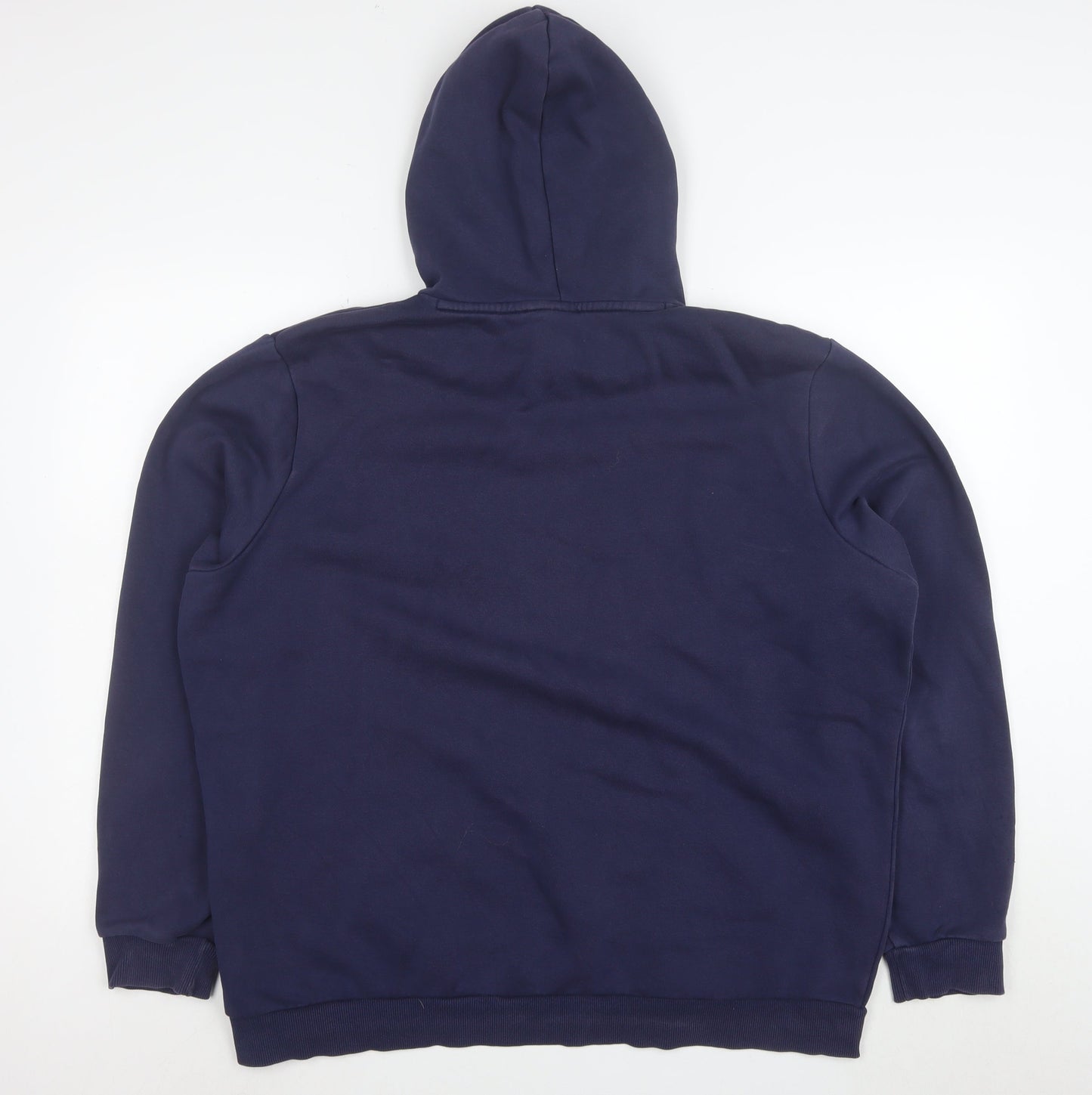Puma Men's Blue Pullover Hoodie XL Logo Fleece Sweatshirt