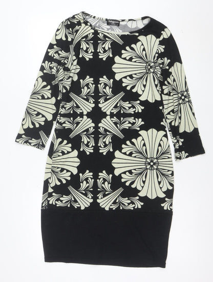 Nadine Merabi London Women's Black M/L Shift Jersey Dress