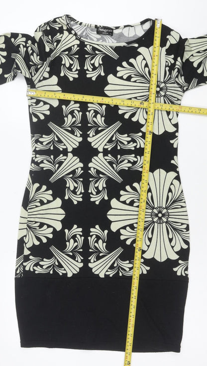 Nadine Merabi London Women's Black M/L Shift Jersey Dress