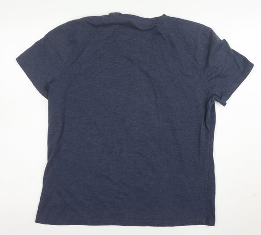 Fender Men's Blue Rock Graphic Crew Neck T-Shirt Size L