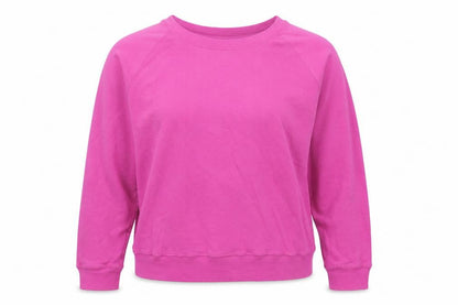 Hush Women Pink Cotton Pullover Sweatshirt Size S