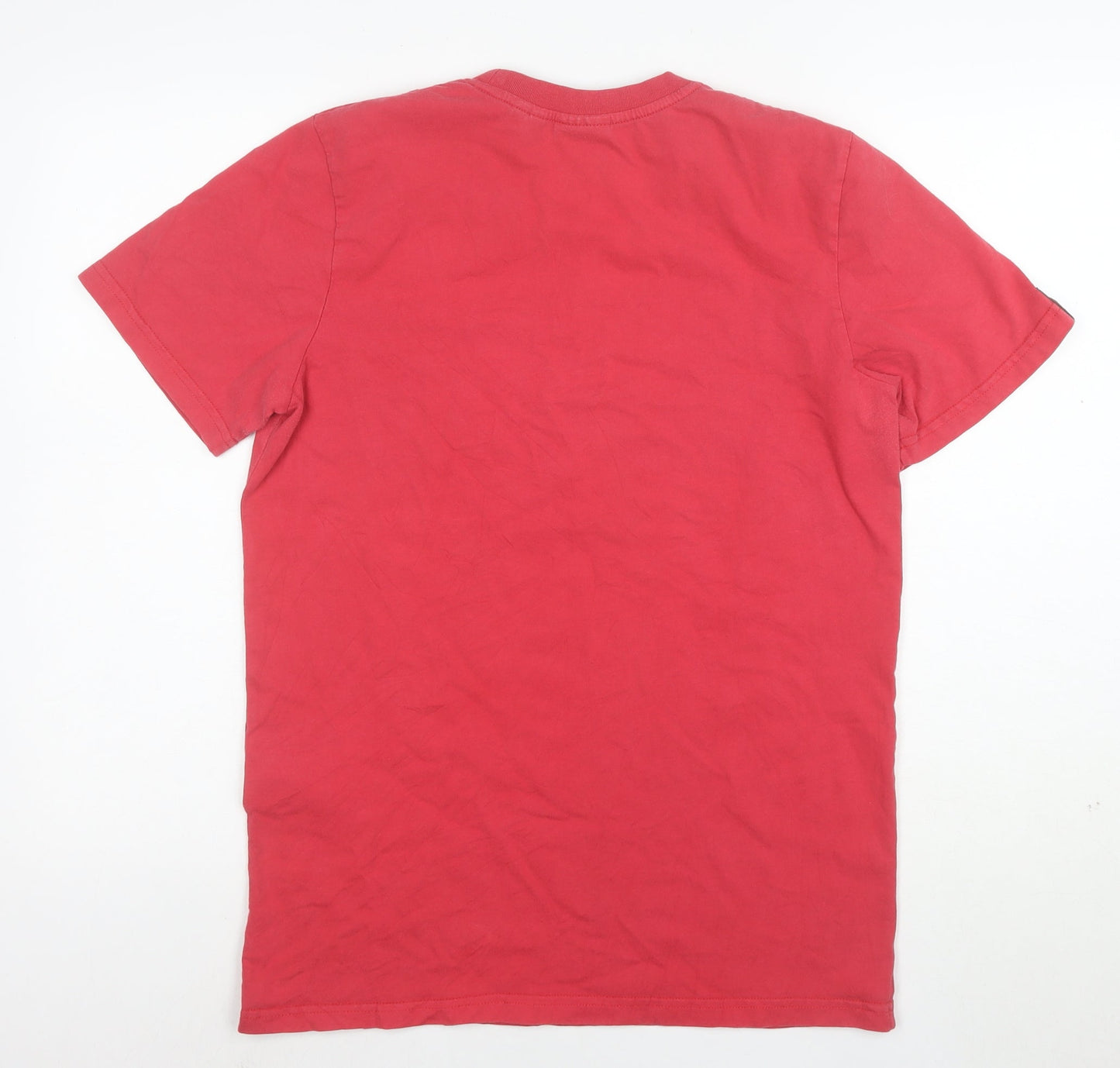 Superdry Men's Red Graphic Logo Cotton Crew Neck T-Shirt Size M