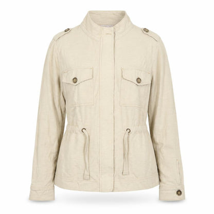 Next Women’s Beige Cotton Military Jacket Size 12