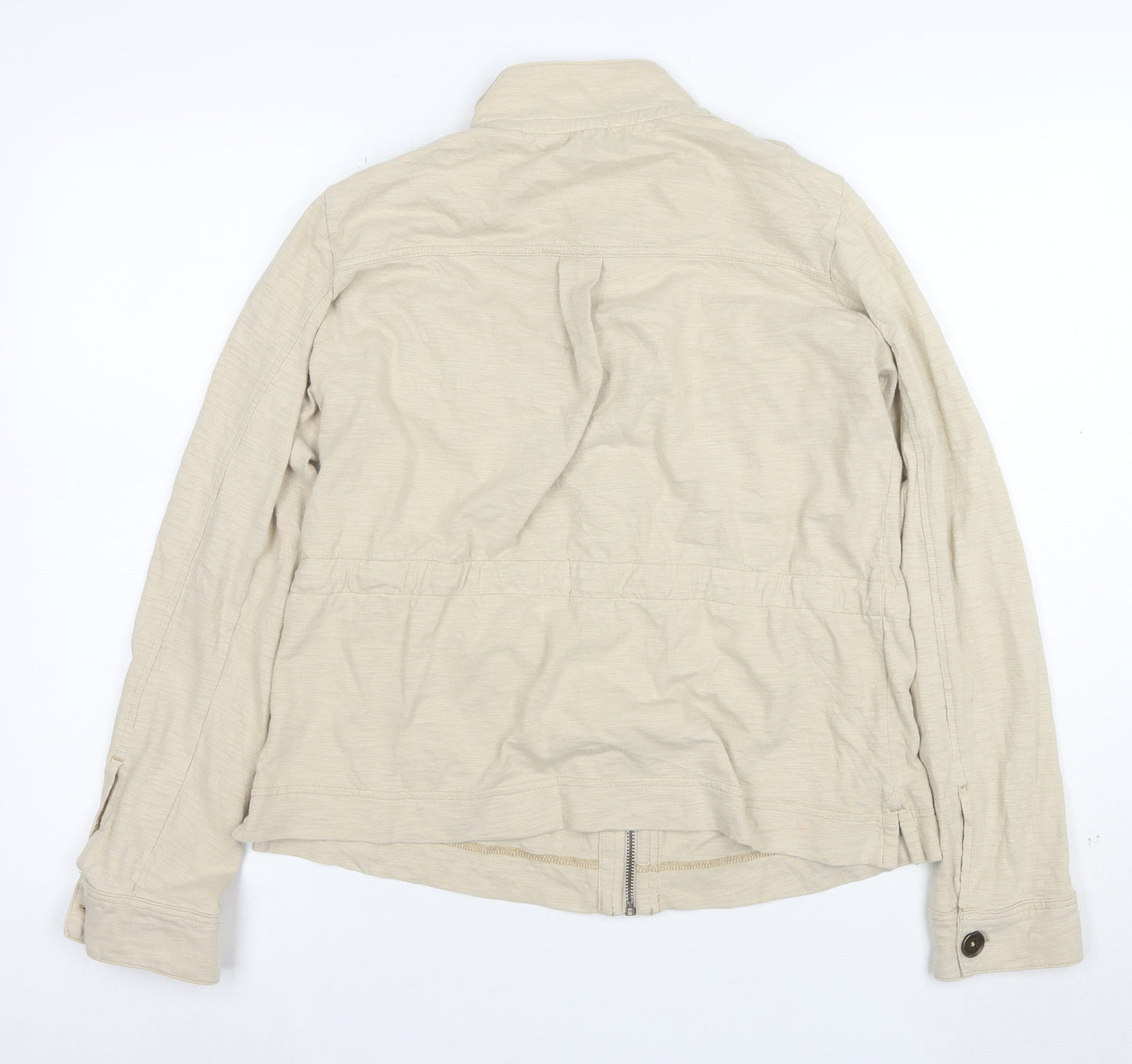 Next Women’s Beige Cotton Military Jacket Size 12