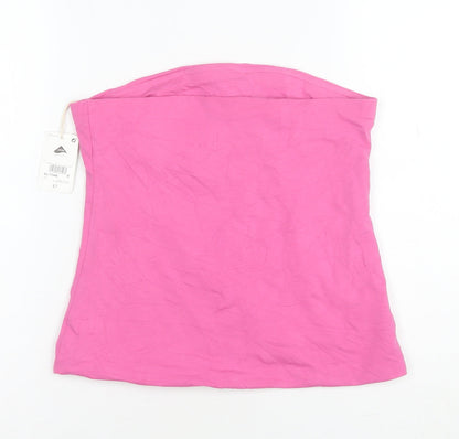 Next Women’s Pink Strapless Cotton Camisole Top Size 12