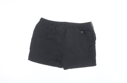 US Polo Assn Men's Black L Swim Shorts Nylon Quick Dry Lined
