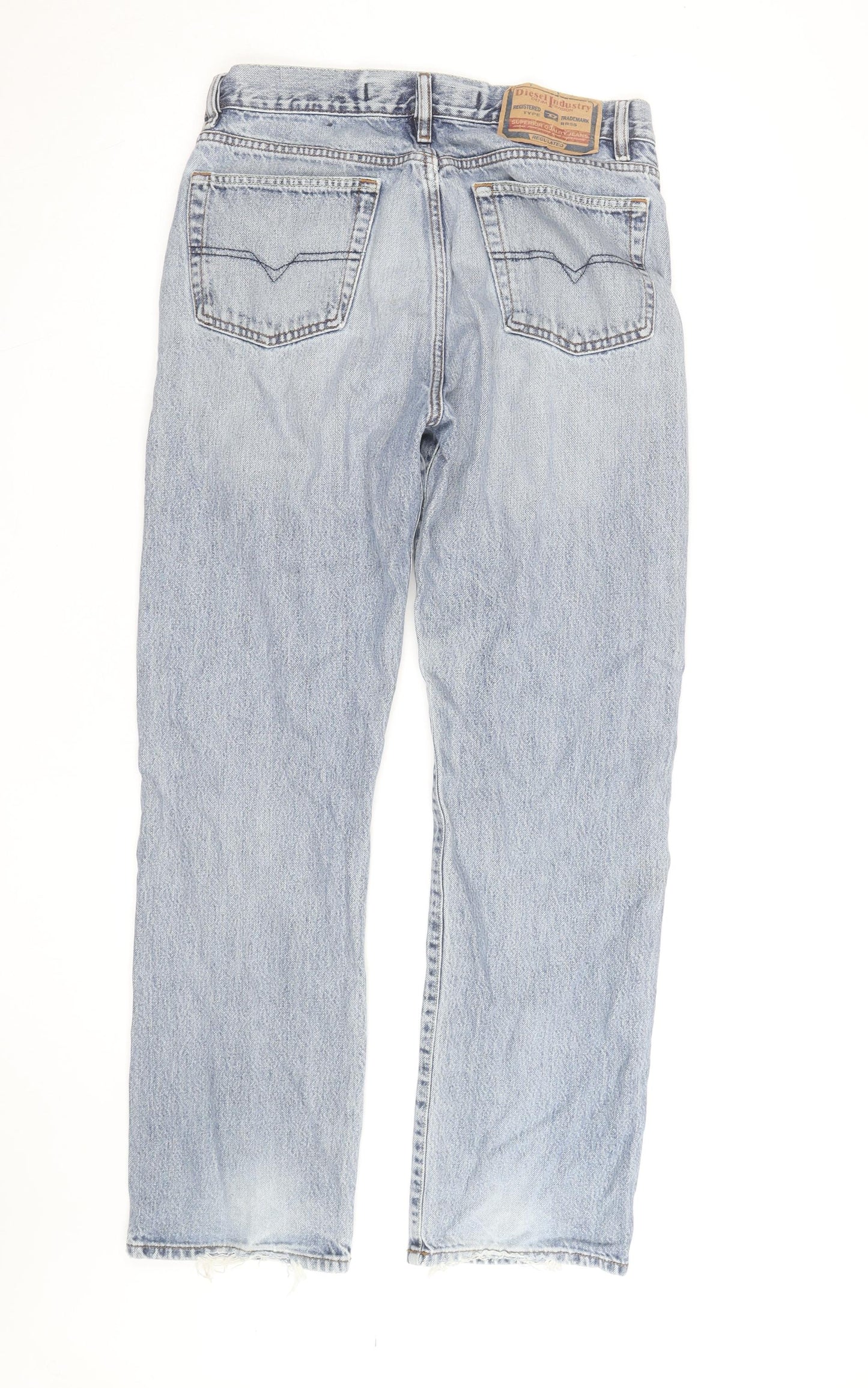 Diesel Industry Men’s Light Blue Straight Jeans Size 32 Regular Denim
