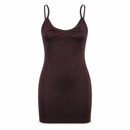 Mistress Rocks Women’s Red Glitter Slip Mini Dress Size S Partywear