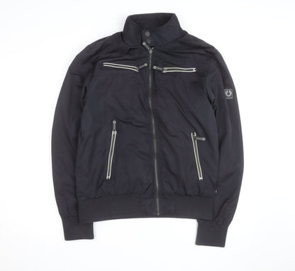 Dreamweaver Men's Black Biker Zip Jacket M Polyester