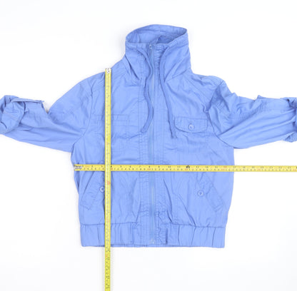 Wear Me Work Me Love Me Women’s Blue Zip-Up Button Jacket UK 6