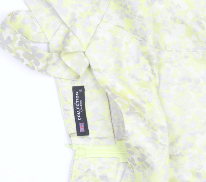 Collection London Women’s Yellow Floral Fit & Flare Dress Size 12
