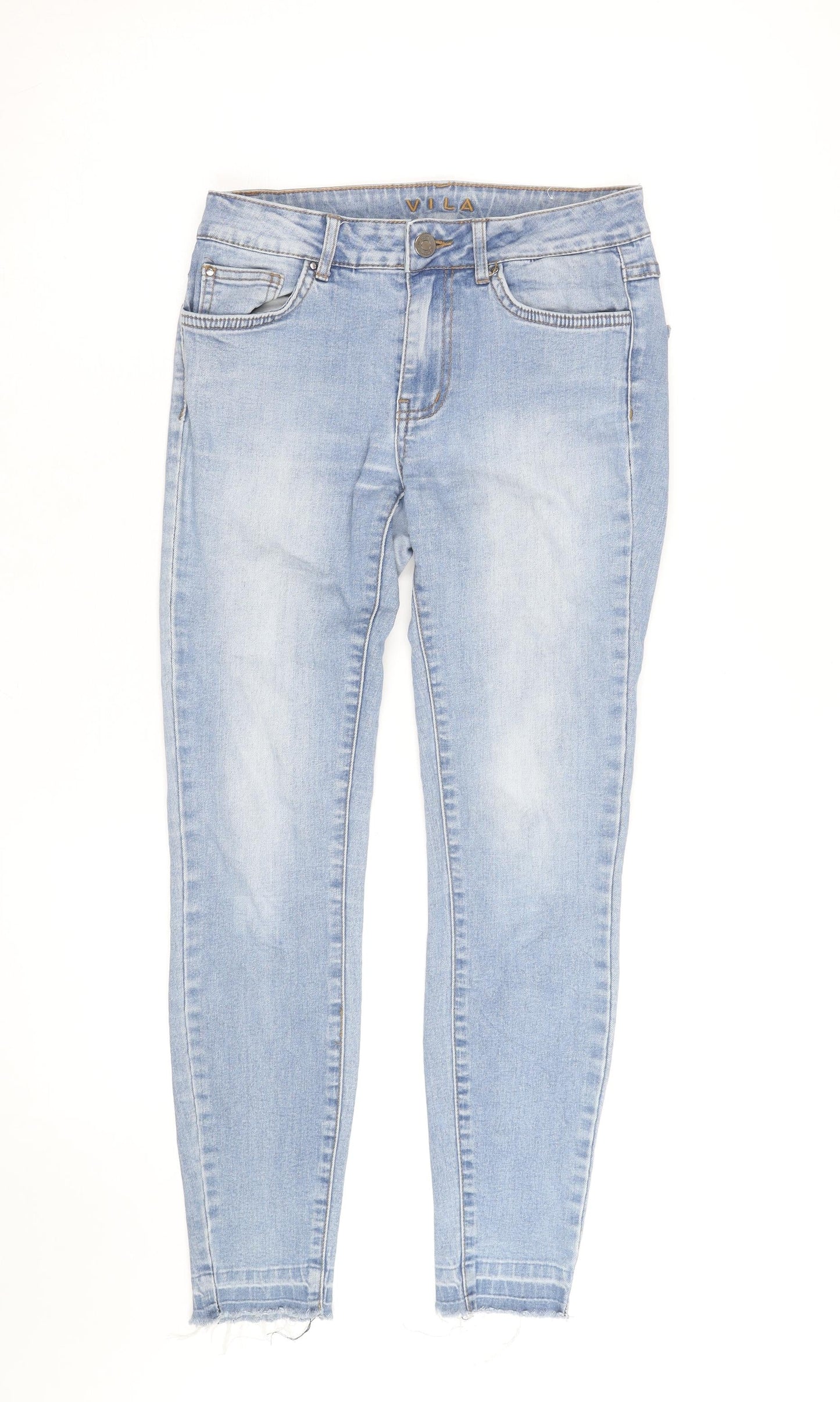 VILA Womens Blue Skinny Denim Jeans Size M Slim Fit